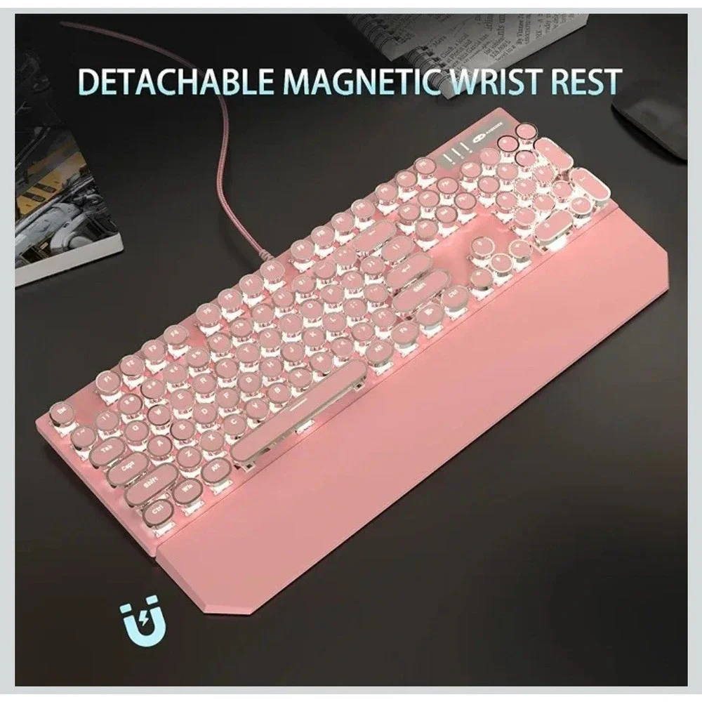 Pink Keyboad & Wireless Mouse